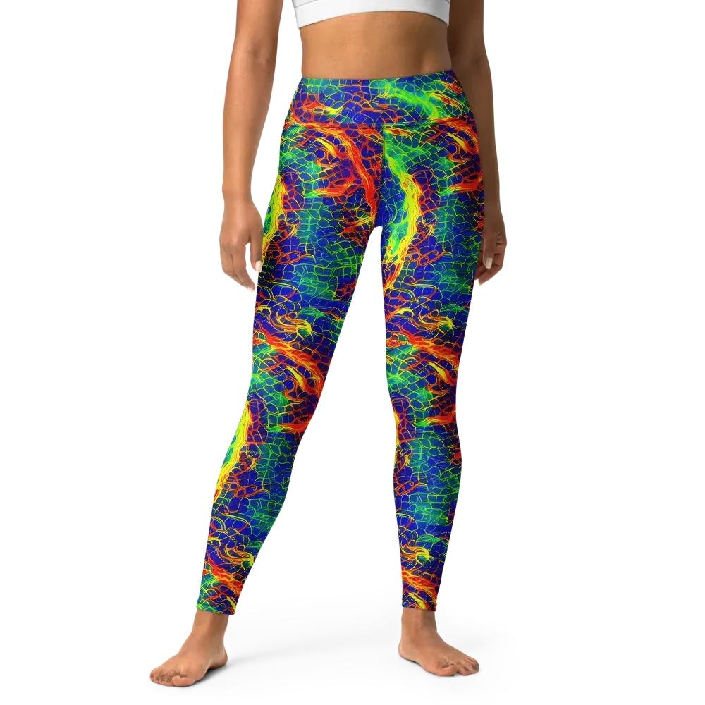 Solar Labyrinth on Yoga Leggings — Front