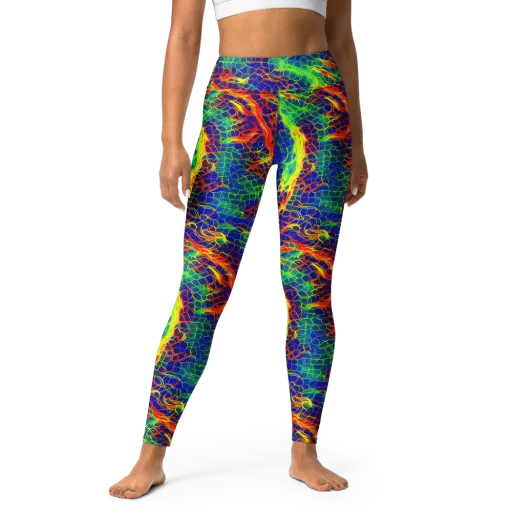 Solar Labyrinth on a Yoga Leggings