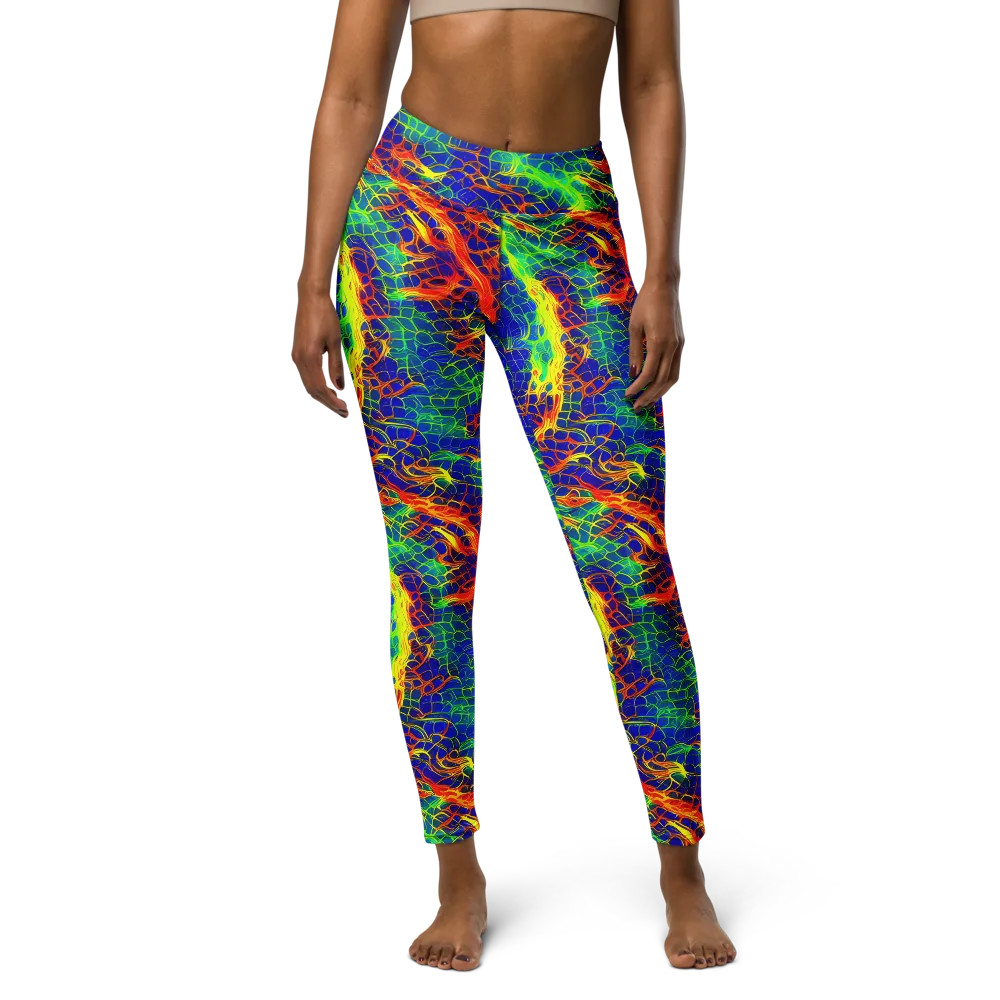 Solar Labyrinth on Yoga Leggings — Front