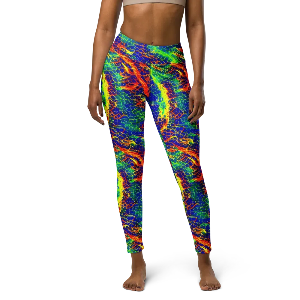 Solar Labyrinth on Yoga Leggings — Front