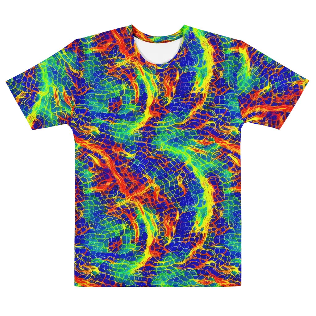 Solar Labyrinth on Men's Cotton Crew Neck T-Shirt — Front