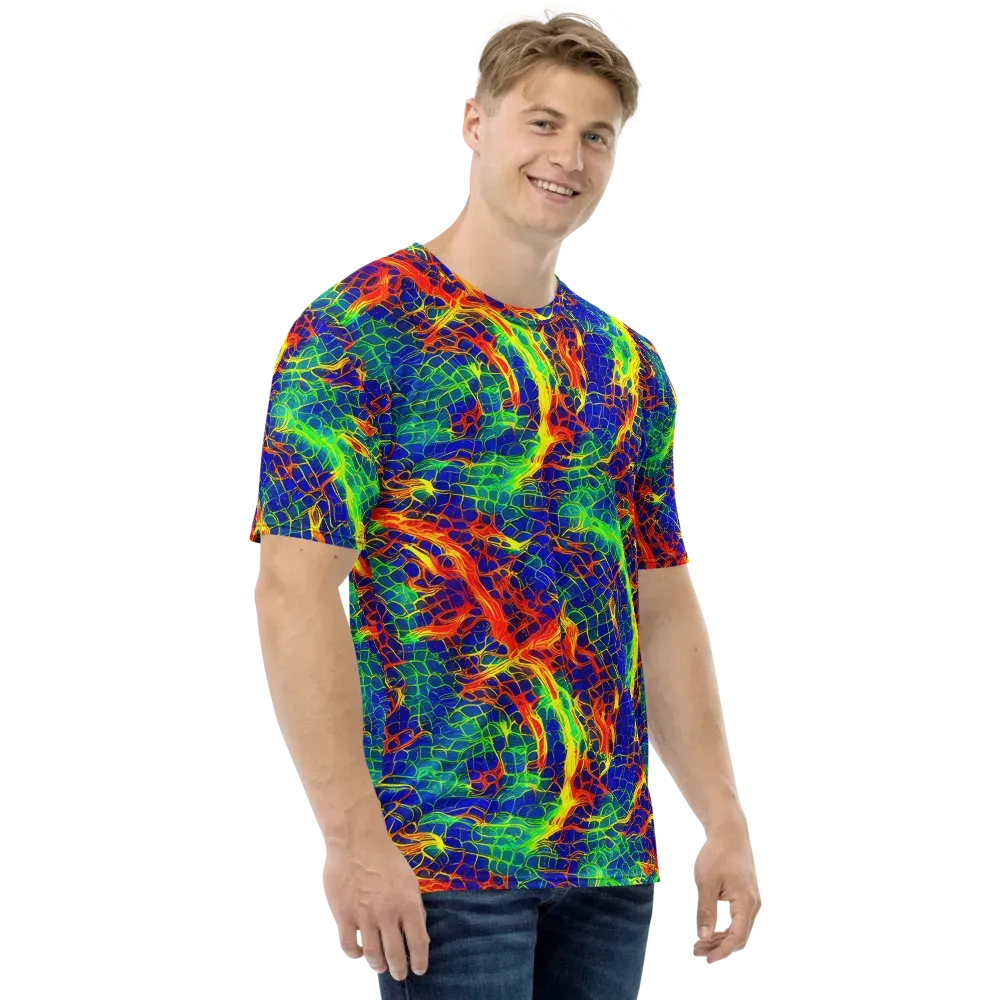 Solar Labyrinth on Men's Crew Neck T-Shirt — Right