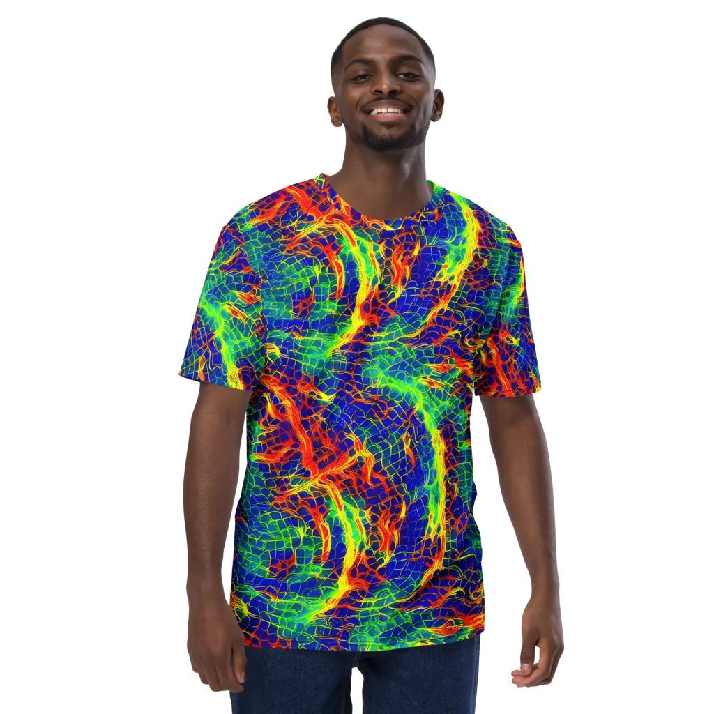 Solar Labyrinth on Men's Crew Neck T-Shirt — Front