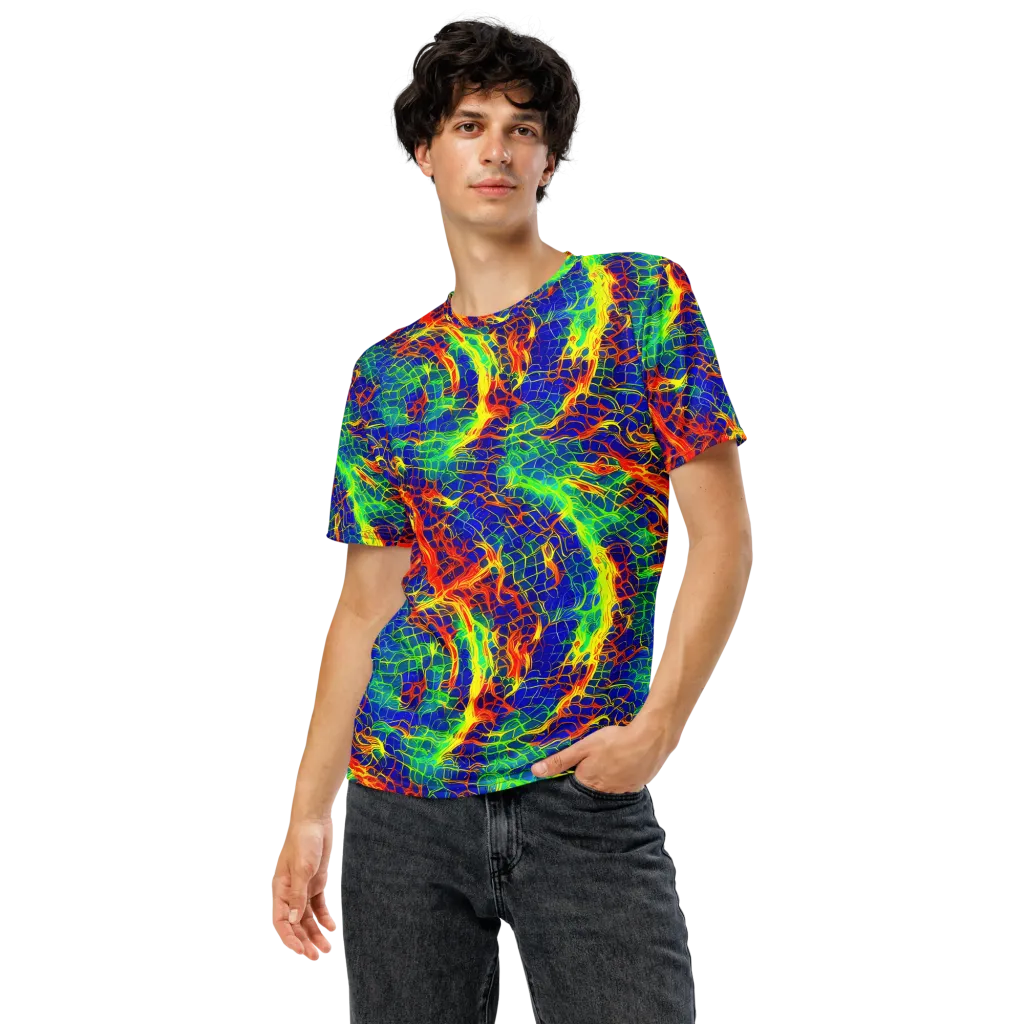 Solar Labyrinth on Men's Crew Neck T-Shirt — Front