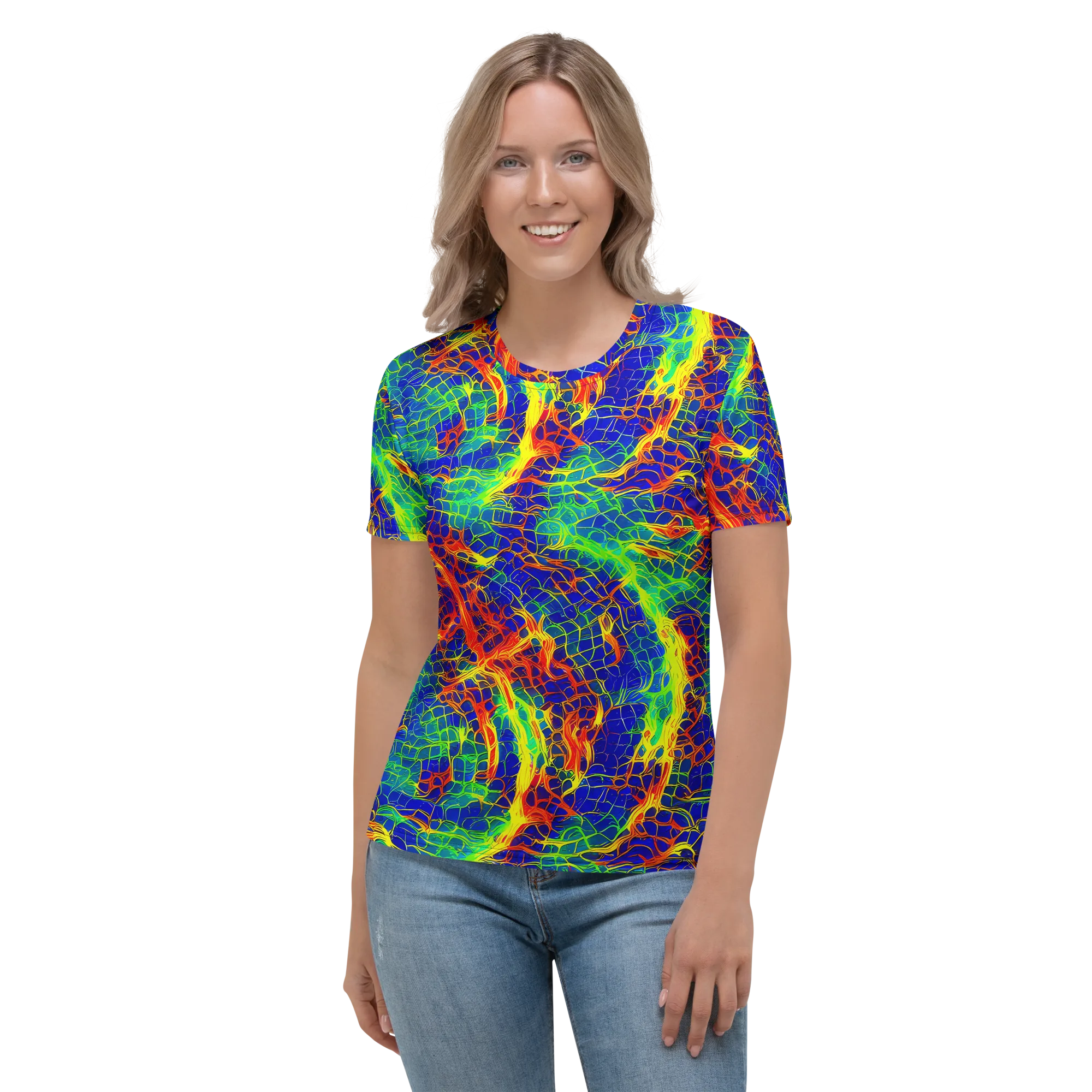 Solar Labyrinth on Women's Crew Neck T-Shirt — Front