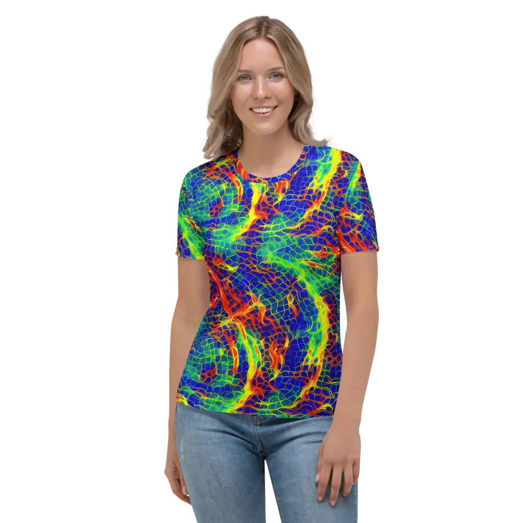 Solar Labyrinth on Women's Crew Neck T-Shirt — Front