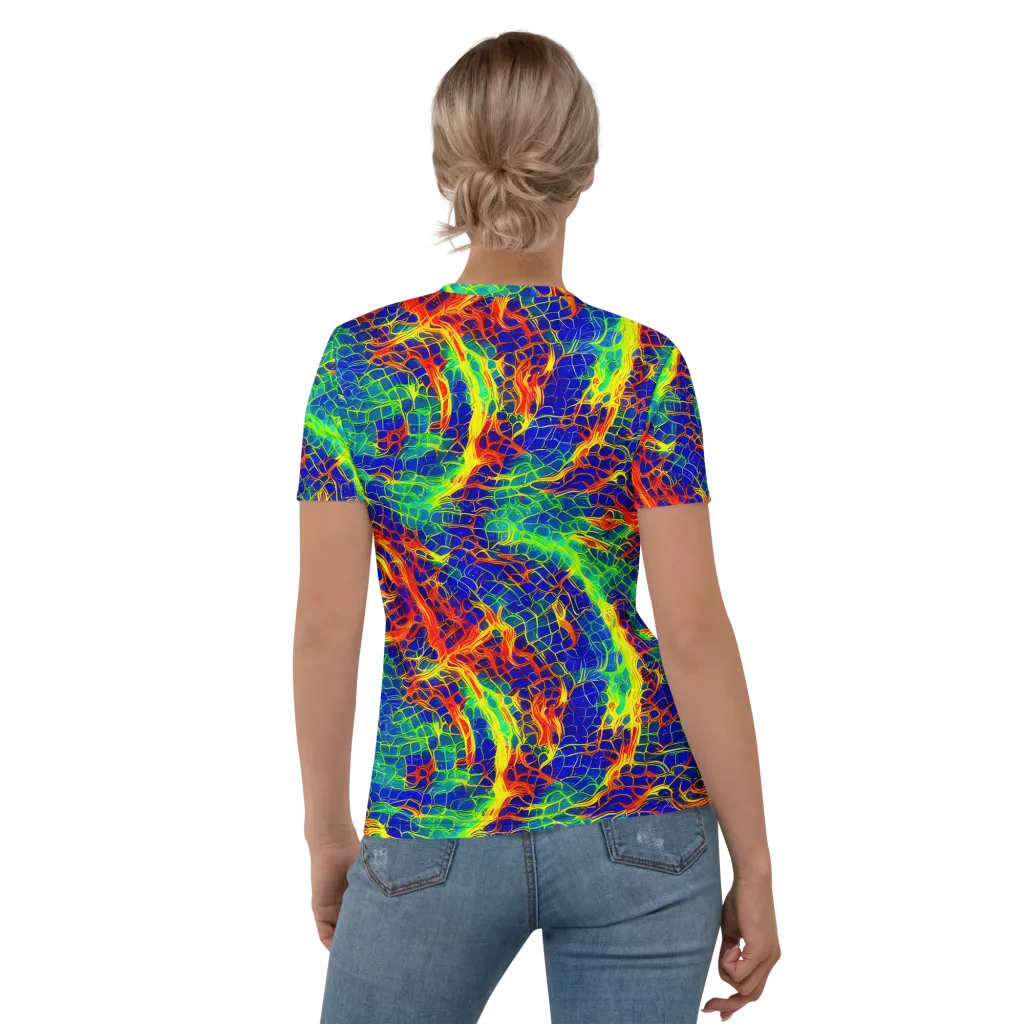 Solar Labyrinth on Women's Crew Neck T-Shirt — Back
