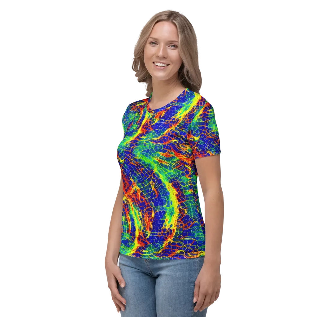 Solar Labyrinth on Women's Crew Neck T-Shirt — Left