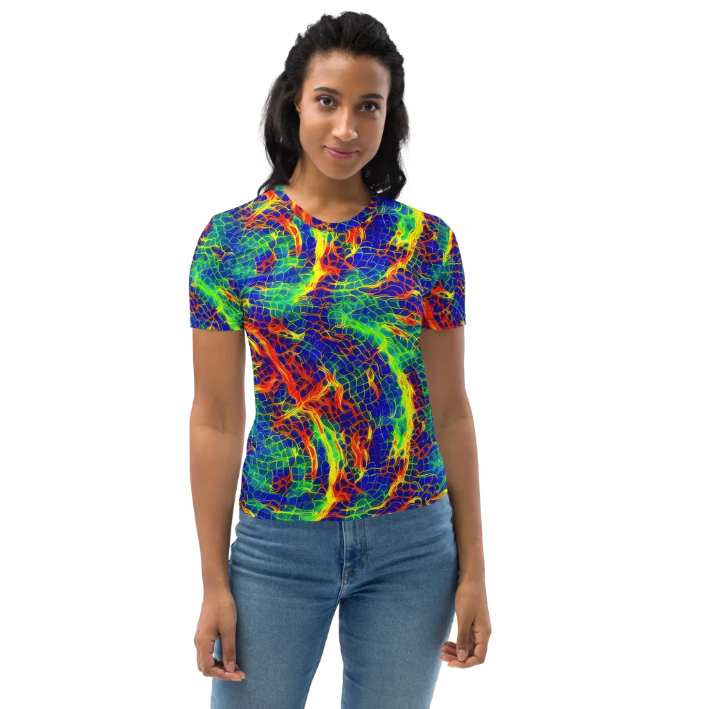 Solar Labyrinth on Women's Crew Neck T-Shirt — Front