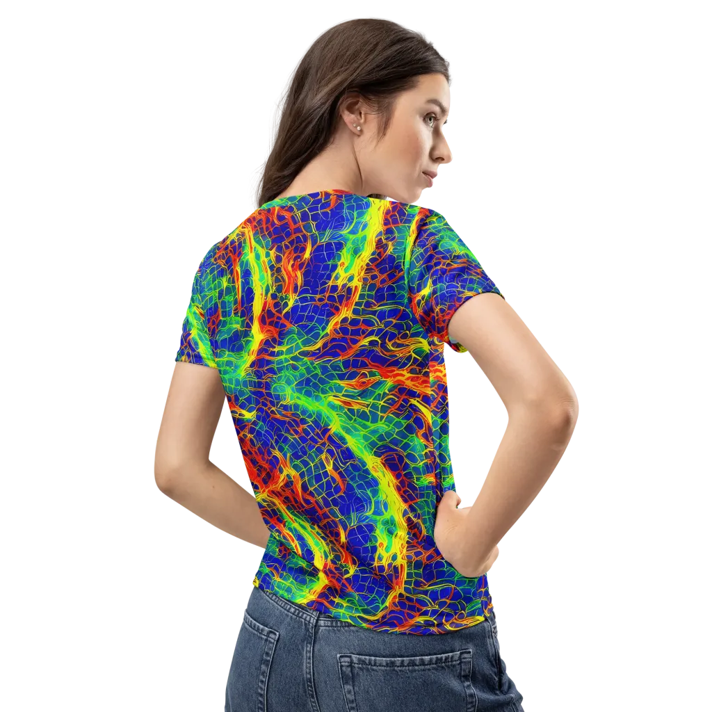 Solar Labyrinth on Women's Crew Neck T-Shirt — Back