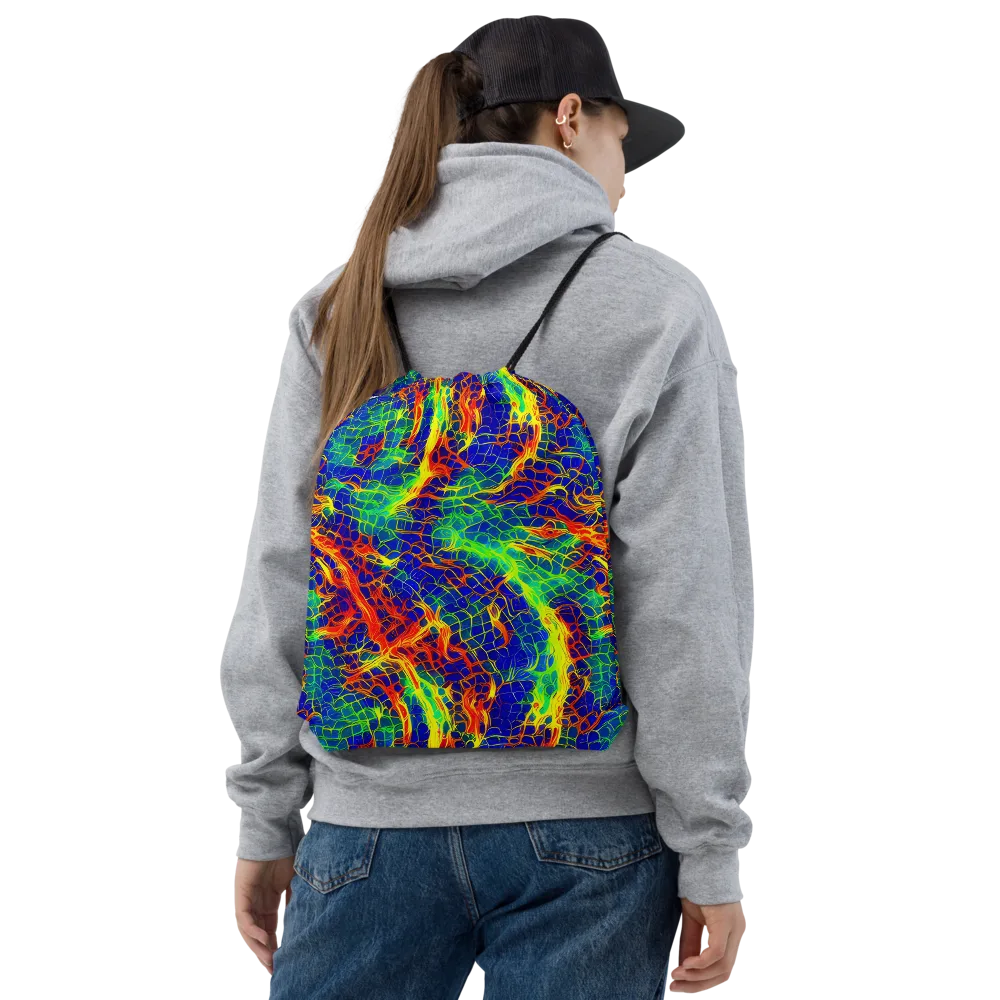 Solar Labyrinth on Drawstring Bag — Front