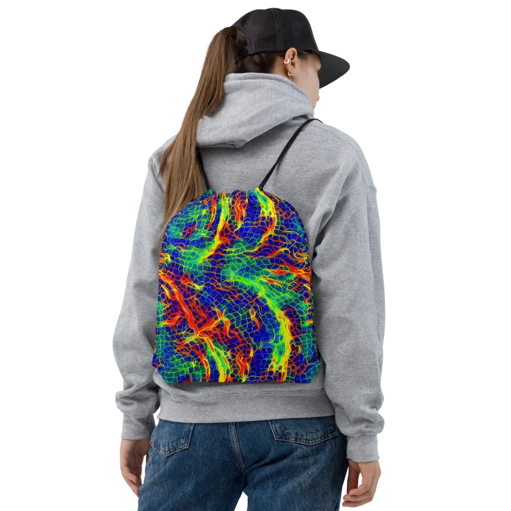 Solar Labyrinth on Drawstring Bag — Front