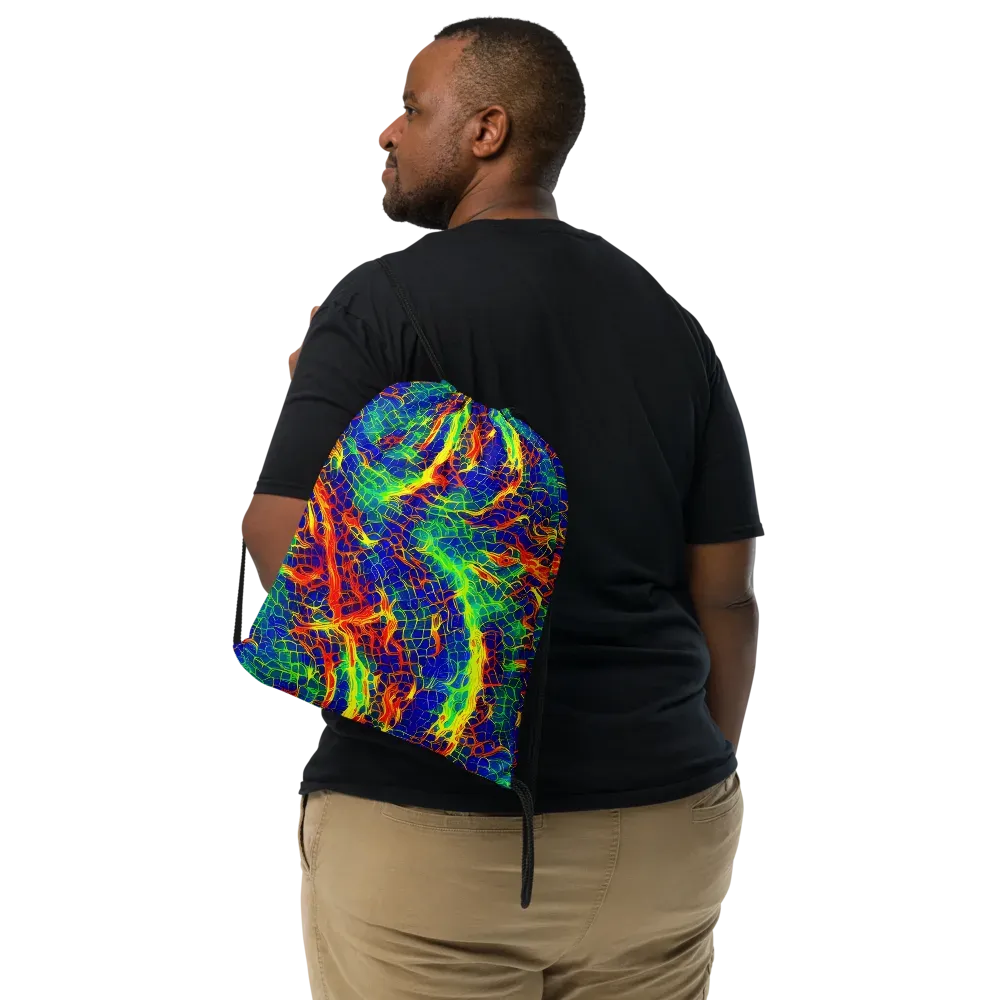 Solar Labyrinth on Drawstring Bag — Front