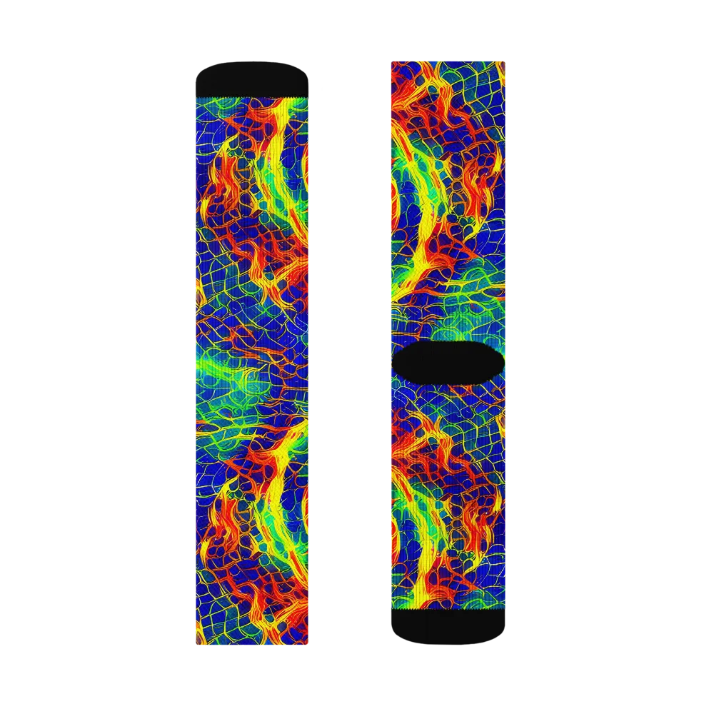 Solar Labyrinth on Socks — Right Sock