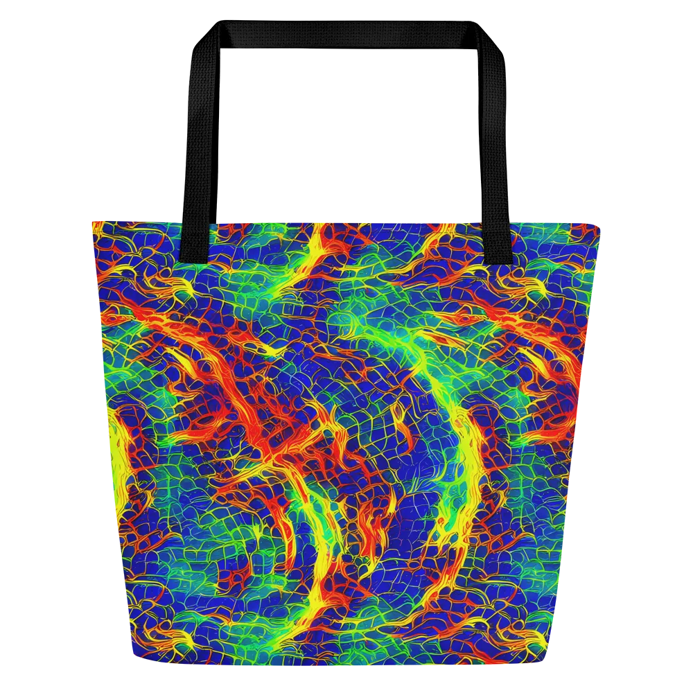 Solar Labyrinth on Large Tote Bag W/ Pocket — Front