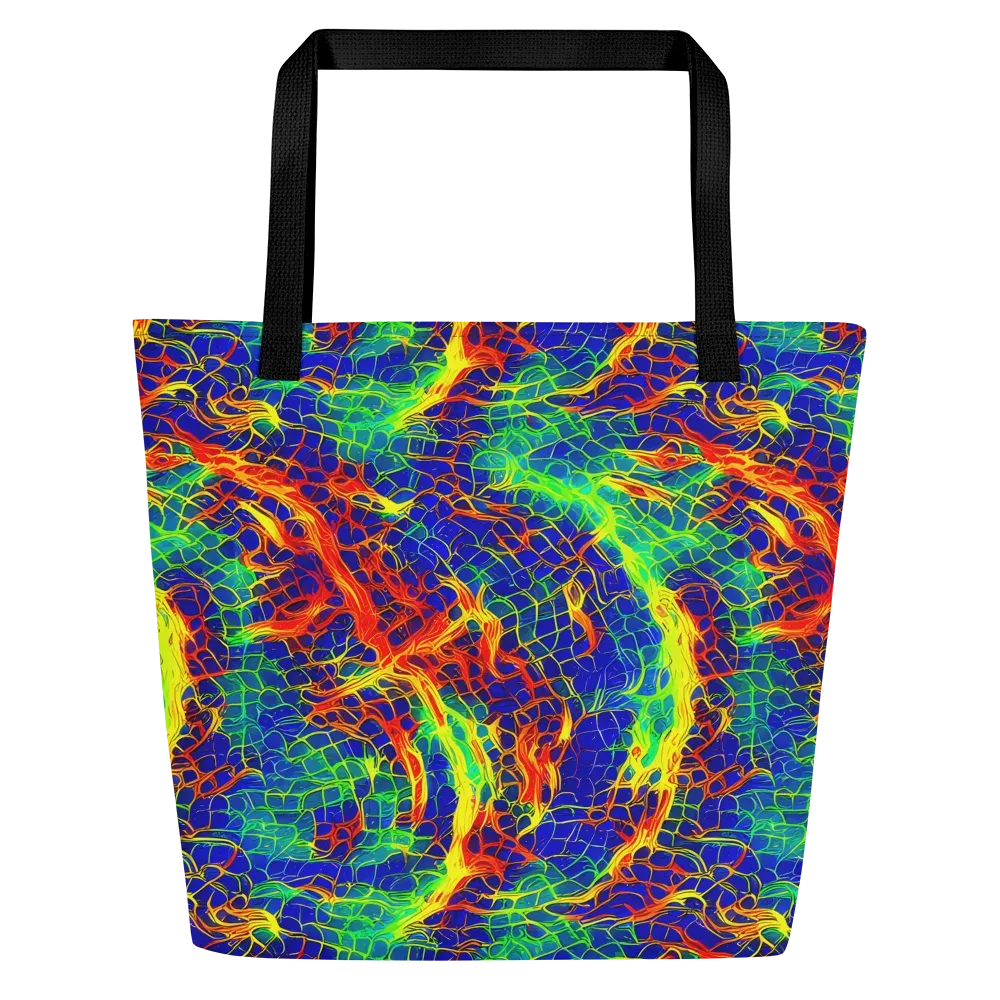 Solar Labyrinth on Large Tote Bag W/ Pocket — Front