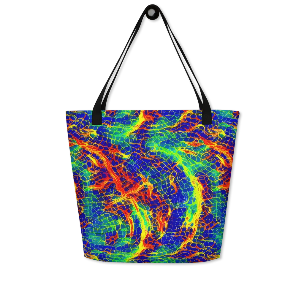 Solar Labyrinth on Large Tote Bag W/ Pocket — Front