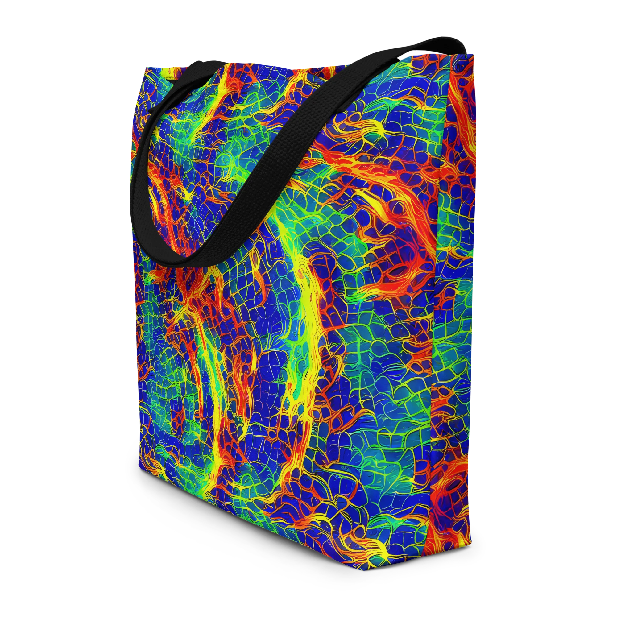Solar Labyrinth on Large Tote Bag W/ Pocket — Front