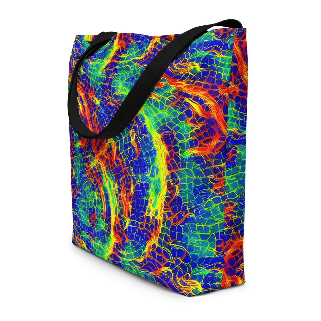 Solar Labyrinth on Large Tote Bag W/ Pocket — Front