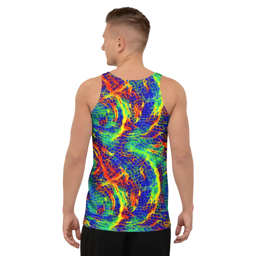 Solar Labyrinth on Men's Tank Top — Back