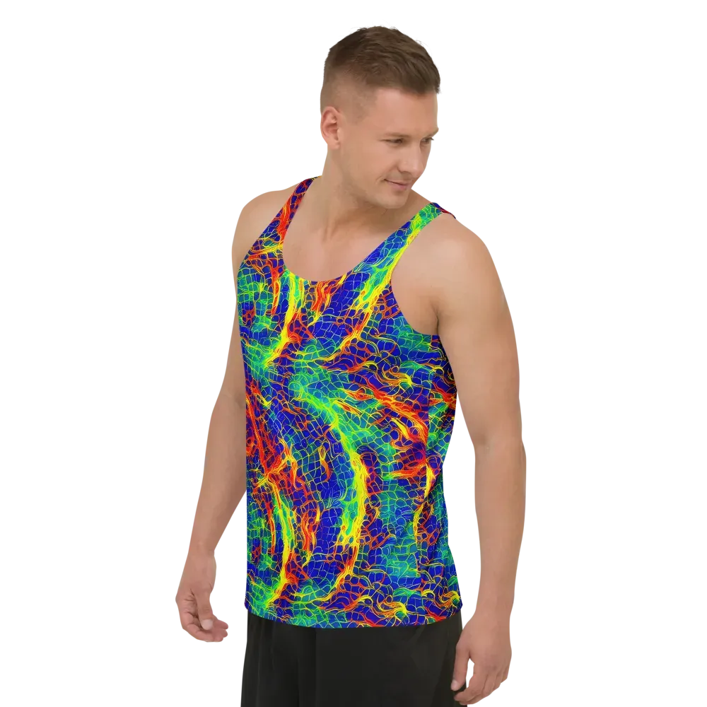 Solar Labyrinth on Men's Tank Top — Left Front
