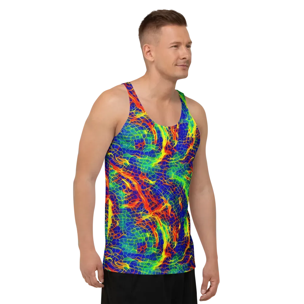 Solar Labyrinth on Men's Tank Top — Right Front