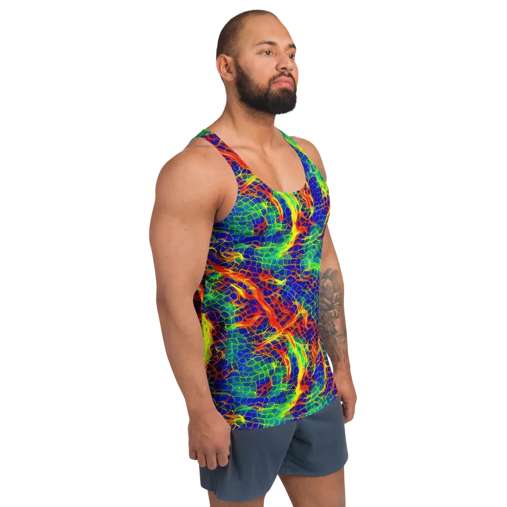 Solar Labyrinth on Men's Tank Top — Right Front