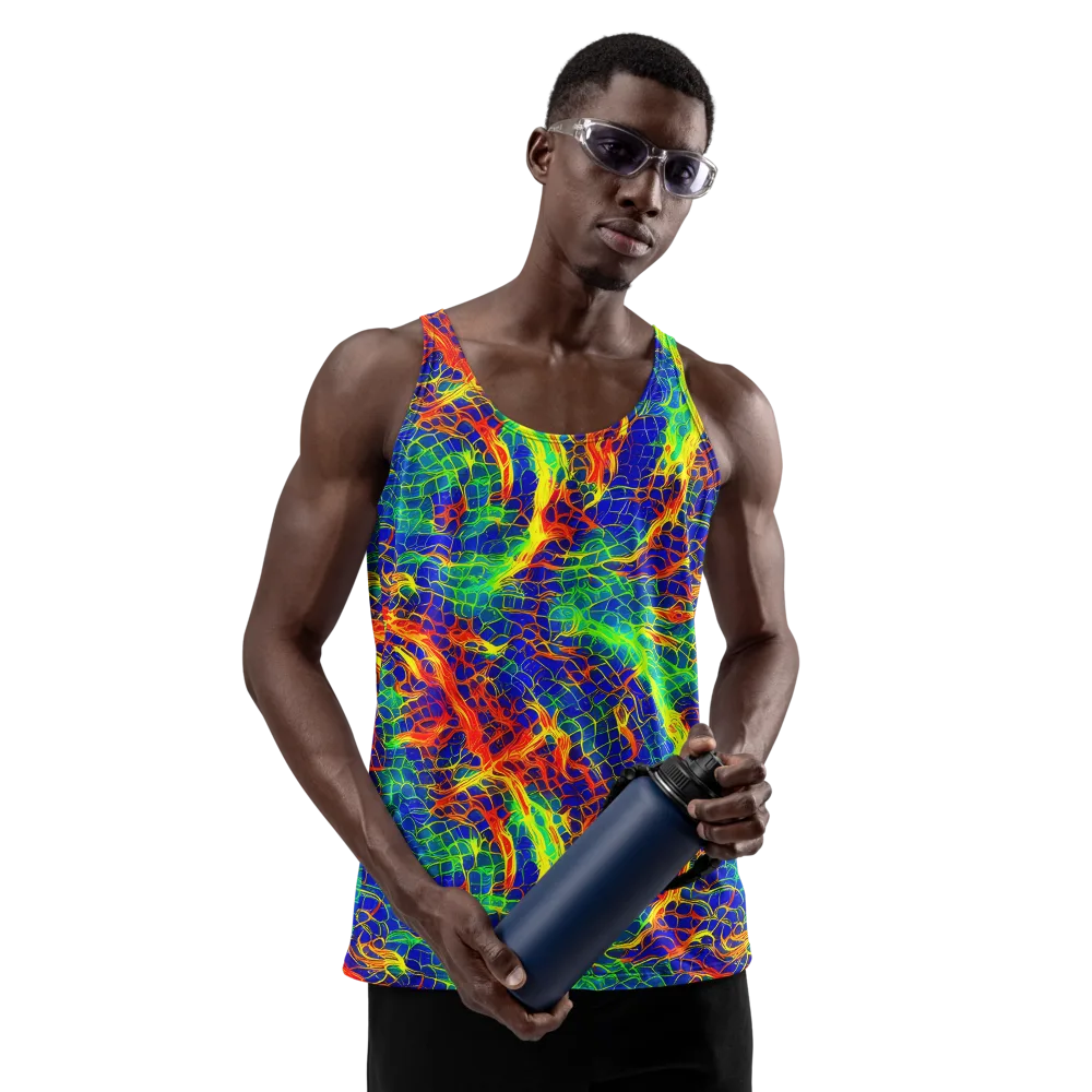 Solar Labyrinth on Men's Tank Top — Front