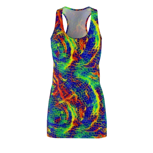 Solar Labyrinth on a Racerback Dress