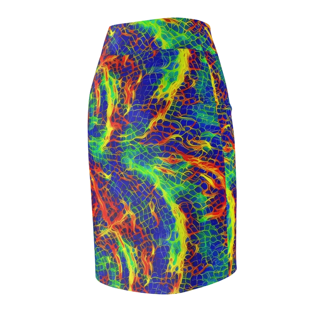 Solar Labyrinth on Pencil Skirt — Back Side