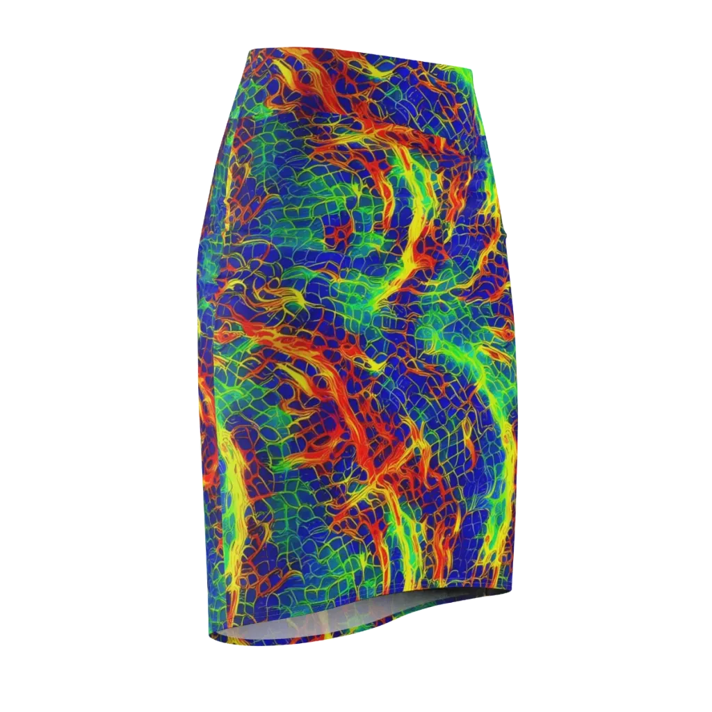 Solar Labyrinth on Pencil Skirt — Front Side