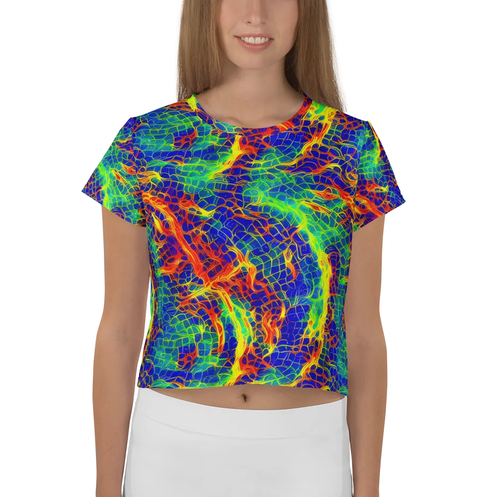 Solar Labyrinth on Crop Tee — Front