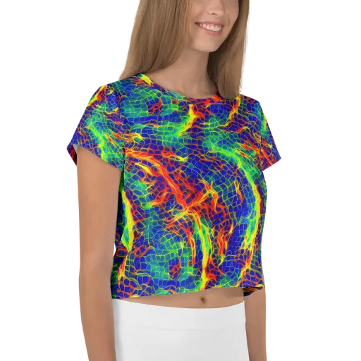 Solar Labyrinth on a Crop Tee