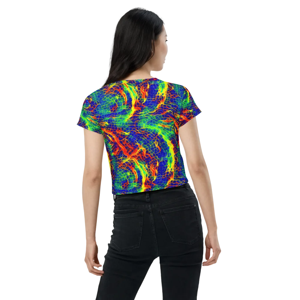 Solar Labyrinth on Crop Tee — Back