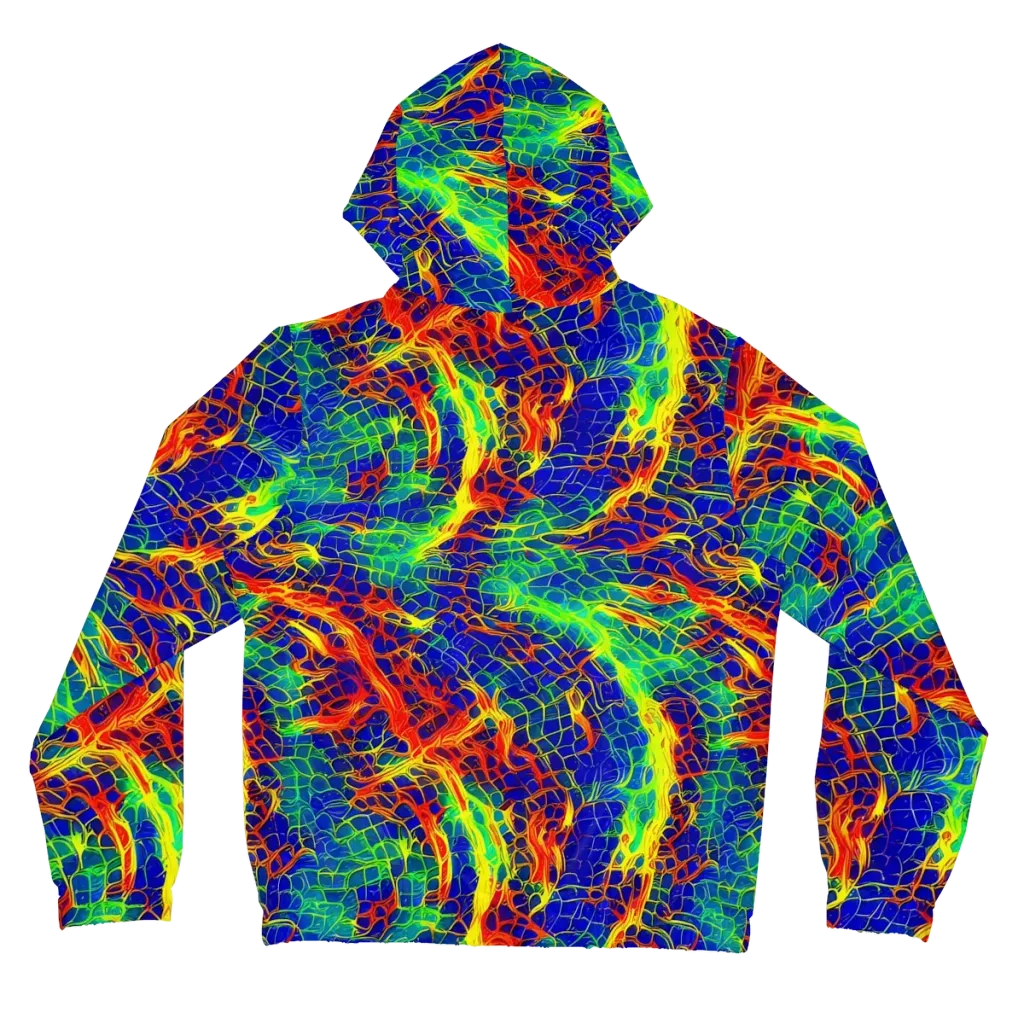 Solar Labyrinth on Women's Full-Zip Hoodie — Back