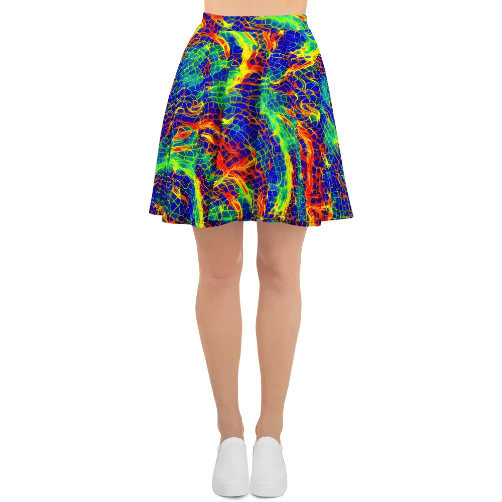 Solar Labyrinth on Skater Skirt — Front