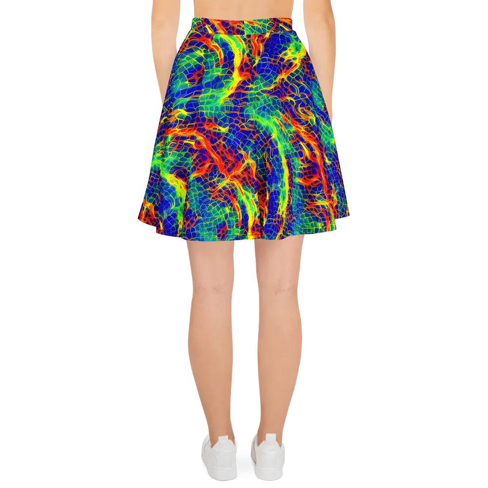 Solar Labyrinth on Skater Skirt — Back