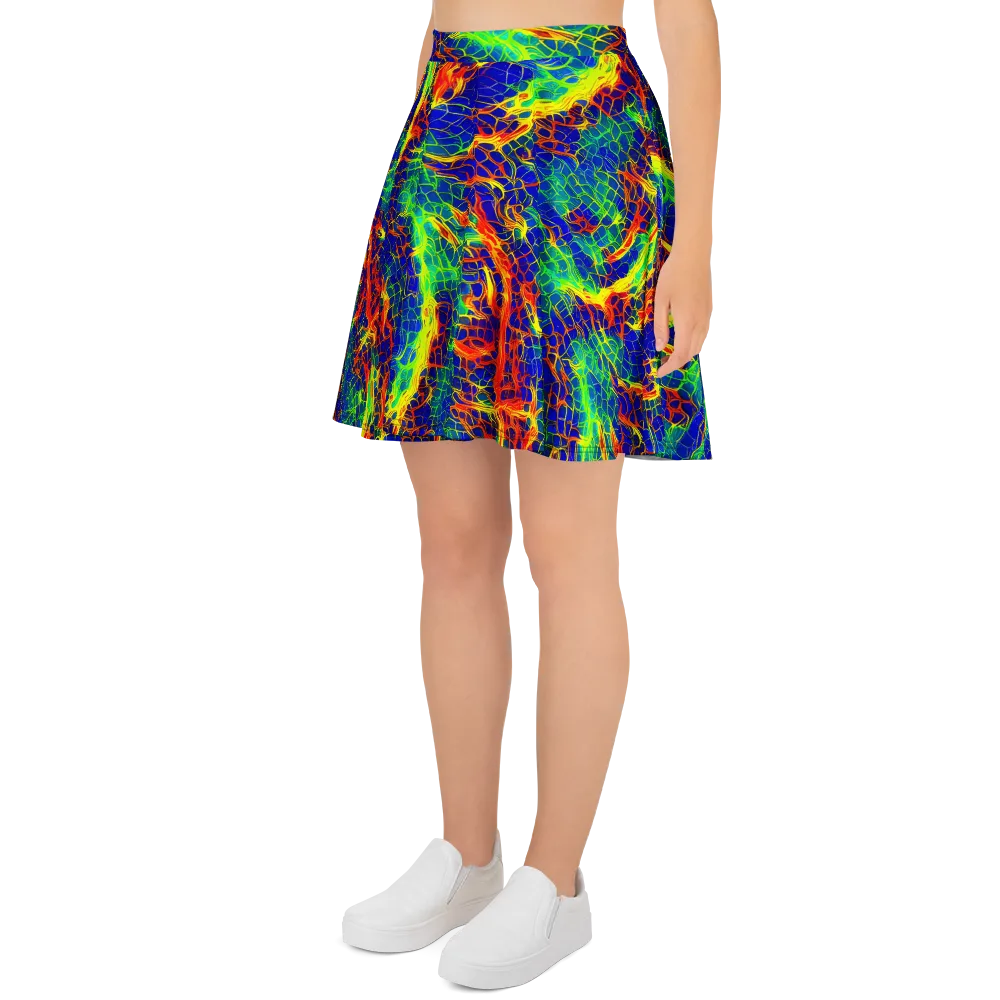 Solar Labyrinth on Skater Skirt — Left