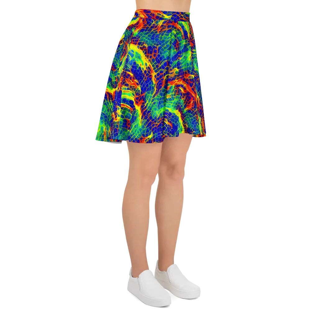 Solar Labyrinth on Skater Skirt — Right