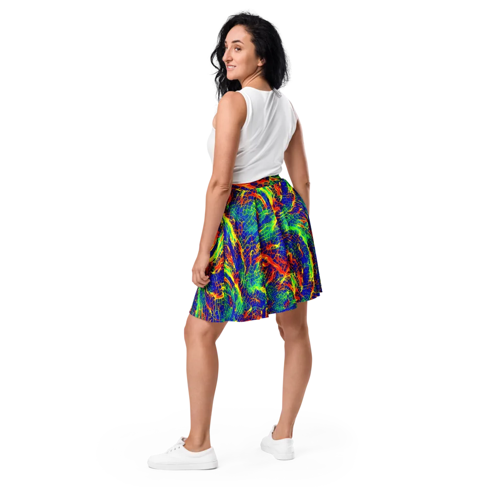 Solar Labyrinth on Skater Skirt — Back