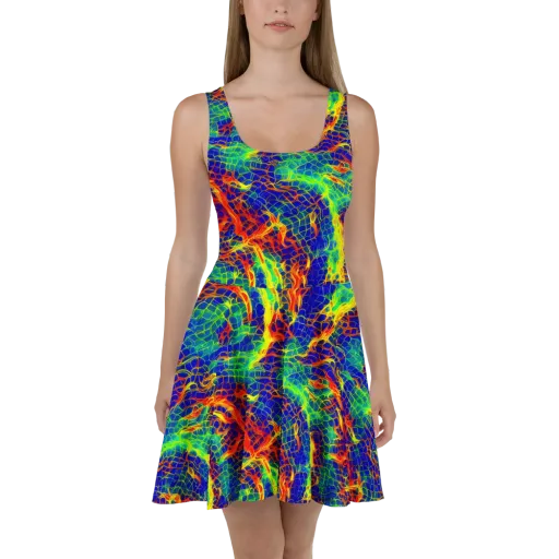 Solar Labyrinth on a Skater Dress