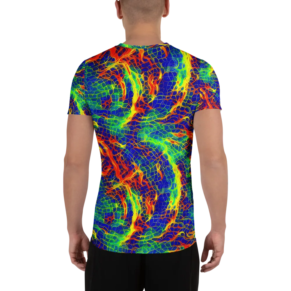 Solar Labyrinth on Men's Athletic T-Shirt — Back