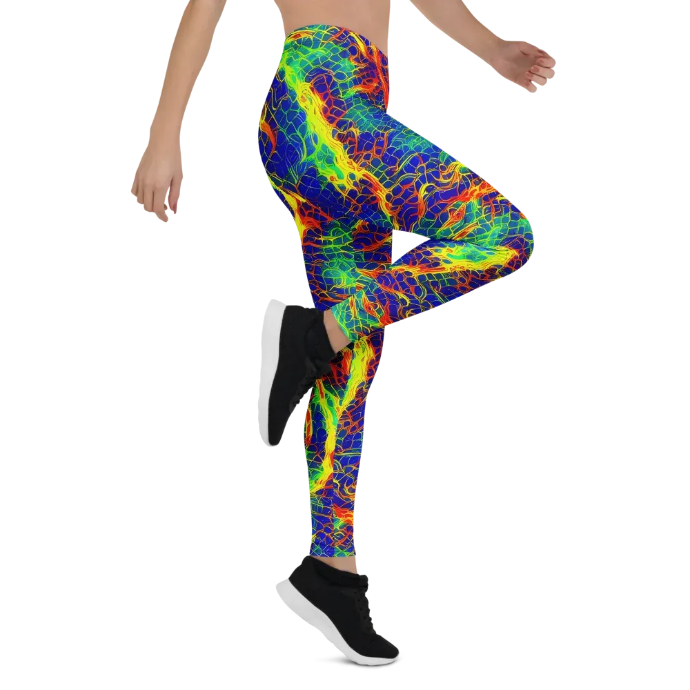 Solar Labyrinth on Leggings — Right