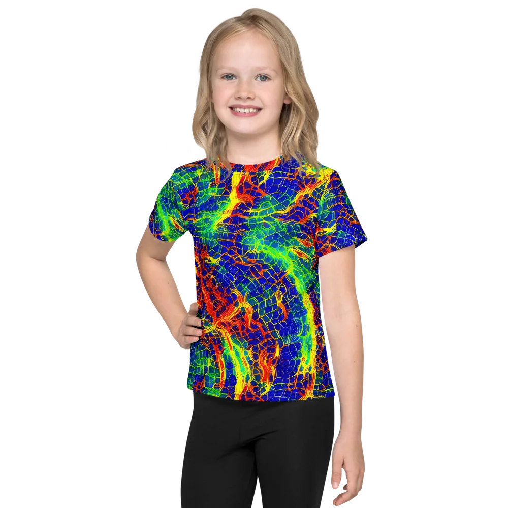 Solar Labyrinth on Kids Crew Neck T-Shirt — Front