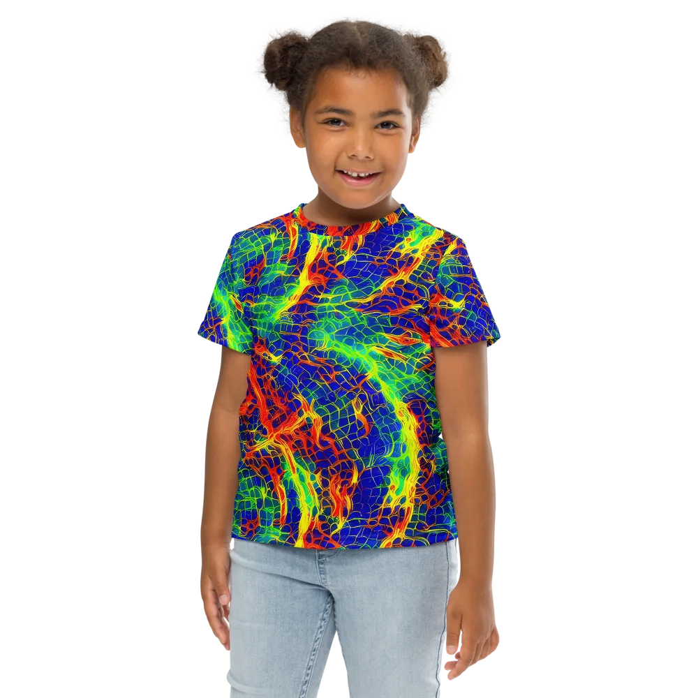 Solar Labyrinth on Kids Crew Neck T-Shirt — Front