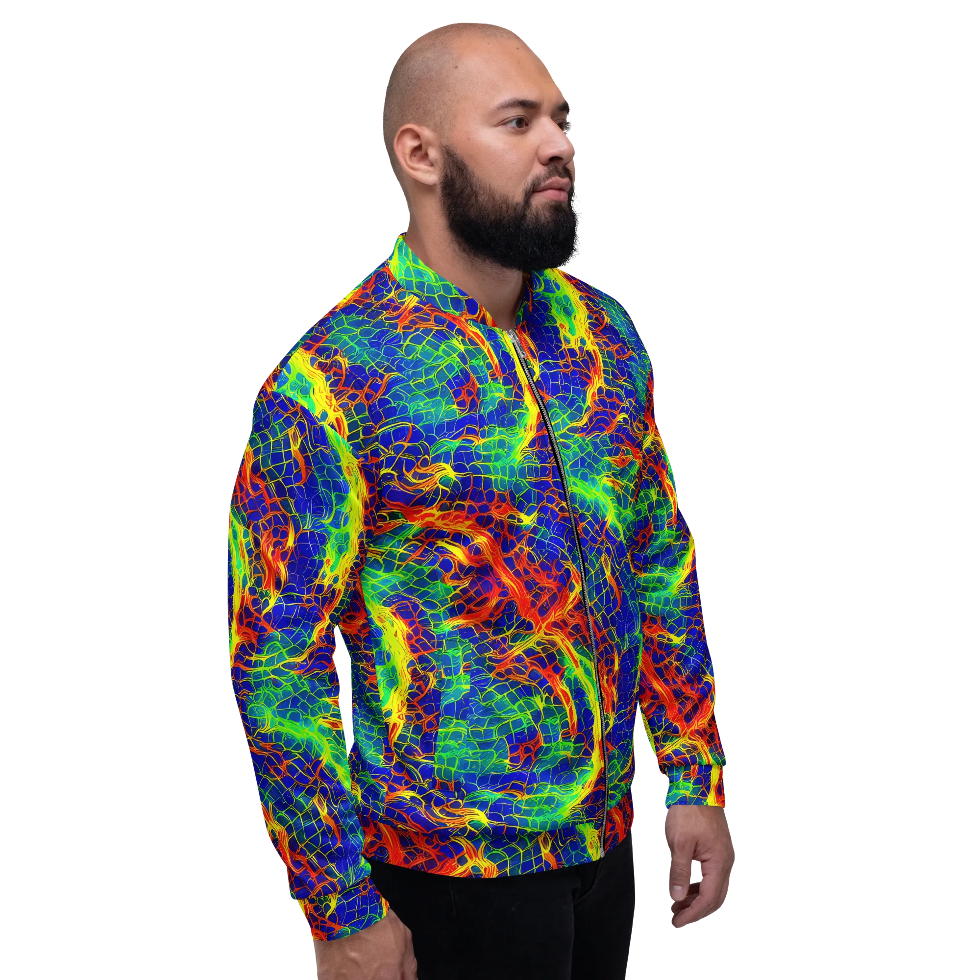 Solar Labyrinth on Bomber Jacket — Right