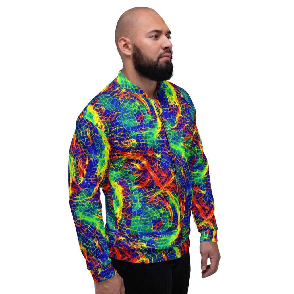 Solar Labyrinth on Bomber Jacket — Right