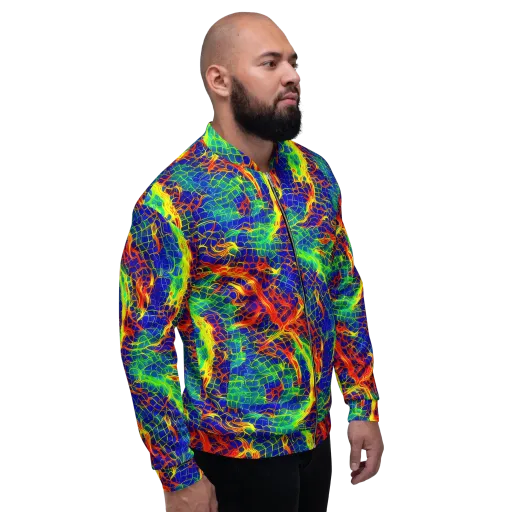 Solar Labyrinth on a Bomber Jacket