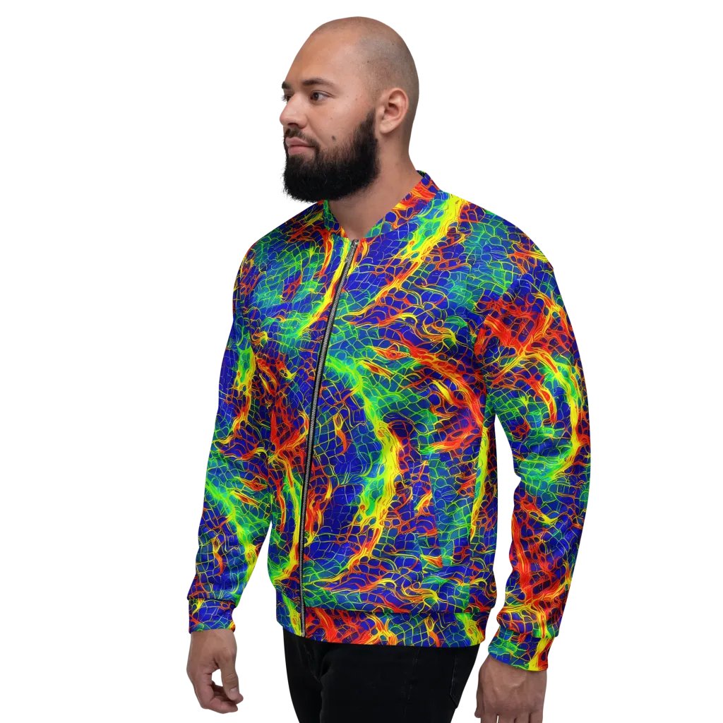 Solar Labyrinth on Bomber Jacket — Left
