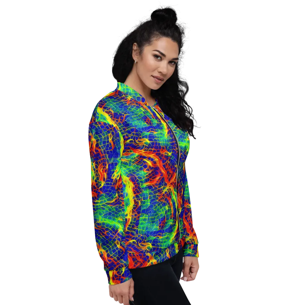 Solar Labyrinth on Bomber Jacket — Right